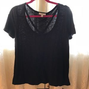 BP Black Split T-shirt